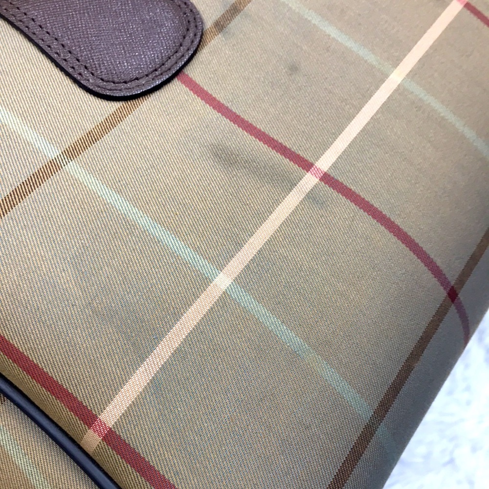 BURBERRY VINTAGE DUFFLE BOSTON BAG BURBERRYS - Picture 13 of 14